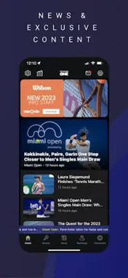 TennisONE android App screenshot 2